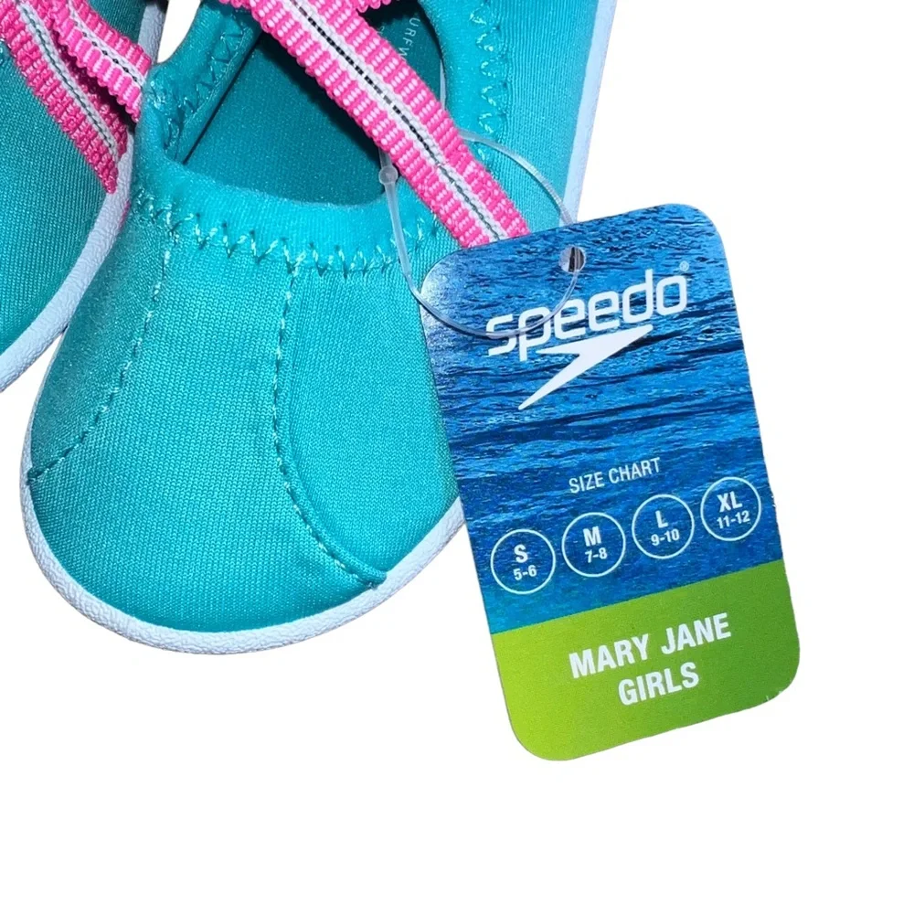 🌟NWT🌟 Speedo Toddler Mary Jane Girls Water Shoes - Turquoise